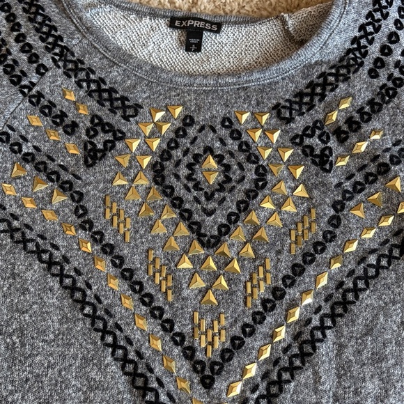 Express Gray sweatshirt - Picture 2 of 4